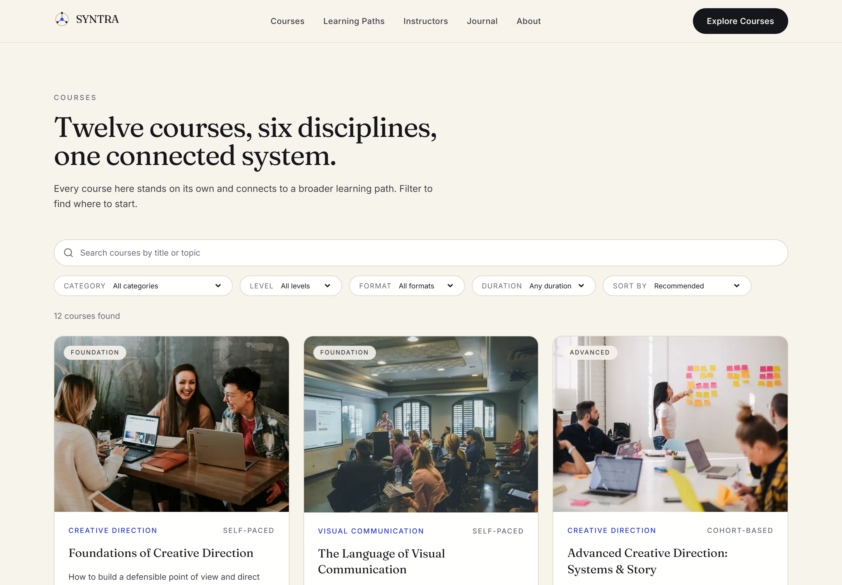 Homepage preview for this template