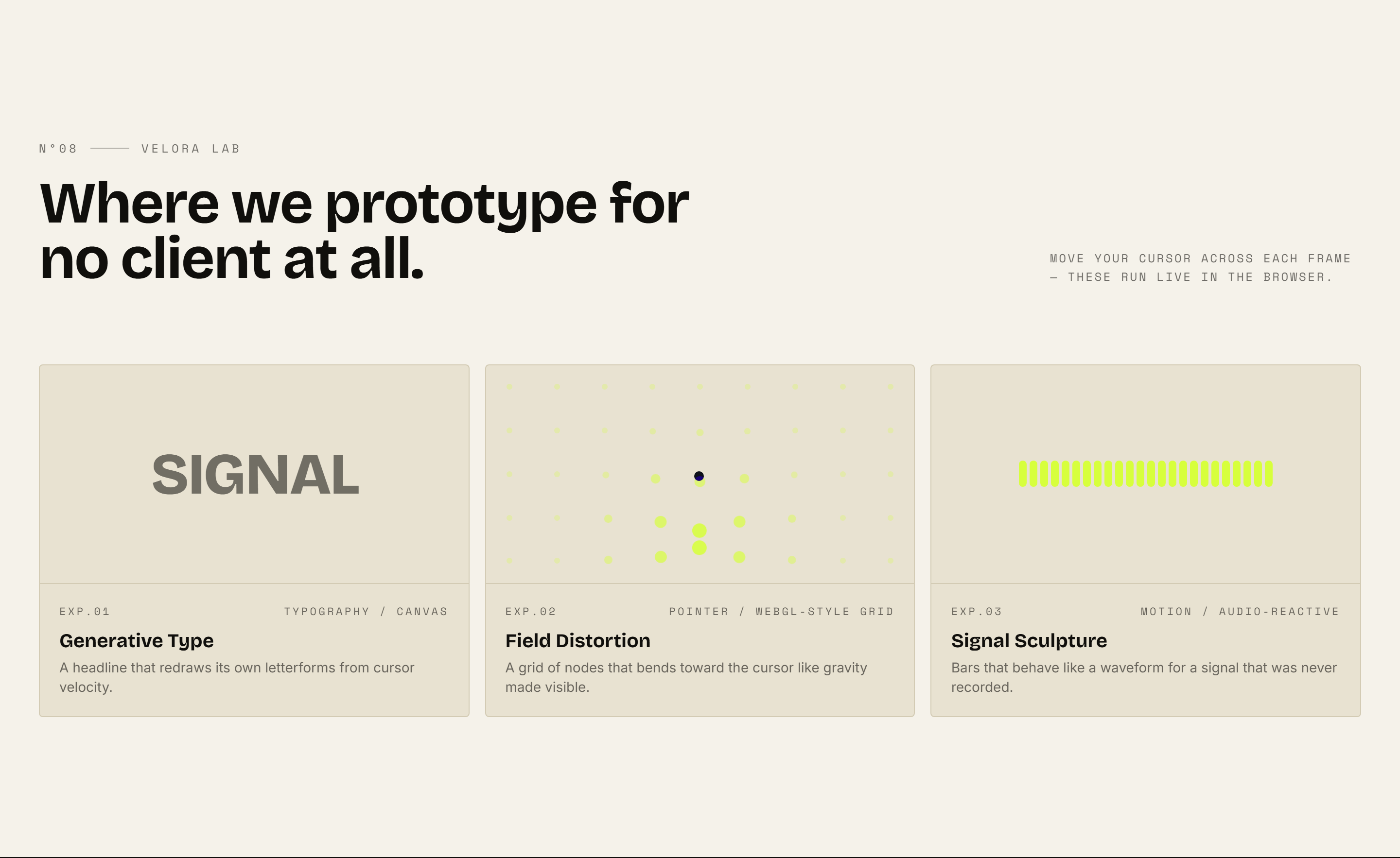 Homepage preview for this template